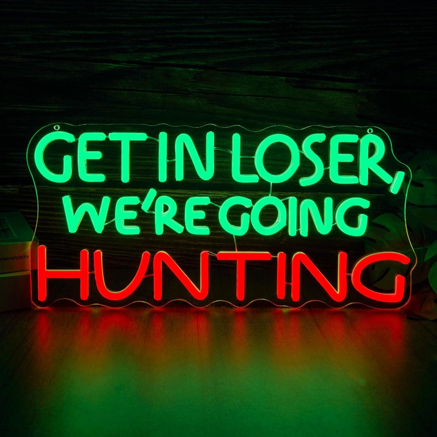 Hunting Outdoor Decor - Funny Hunting Neon Sign LED Light