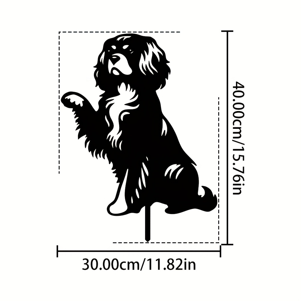 Metal Dog Garden Stake with Sm – Hunting Outdoor Christmas Decorations Bewertung und Preis