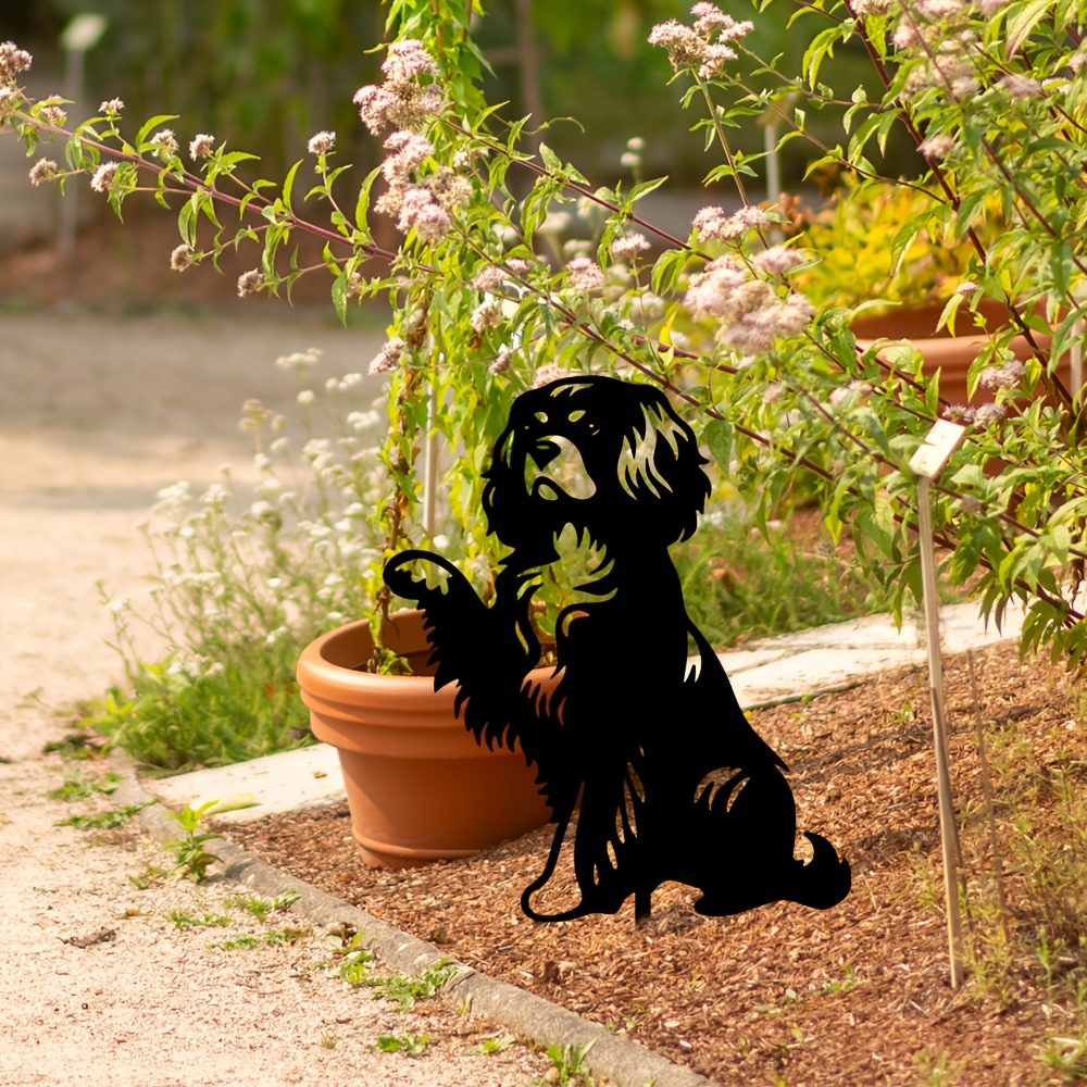 Metal Dog Garden Stake with Sm – Hunting Outdoor Christmas Decorations Bewertung und Preis