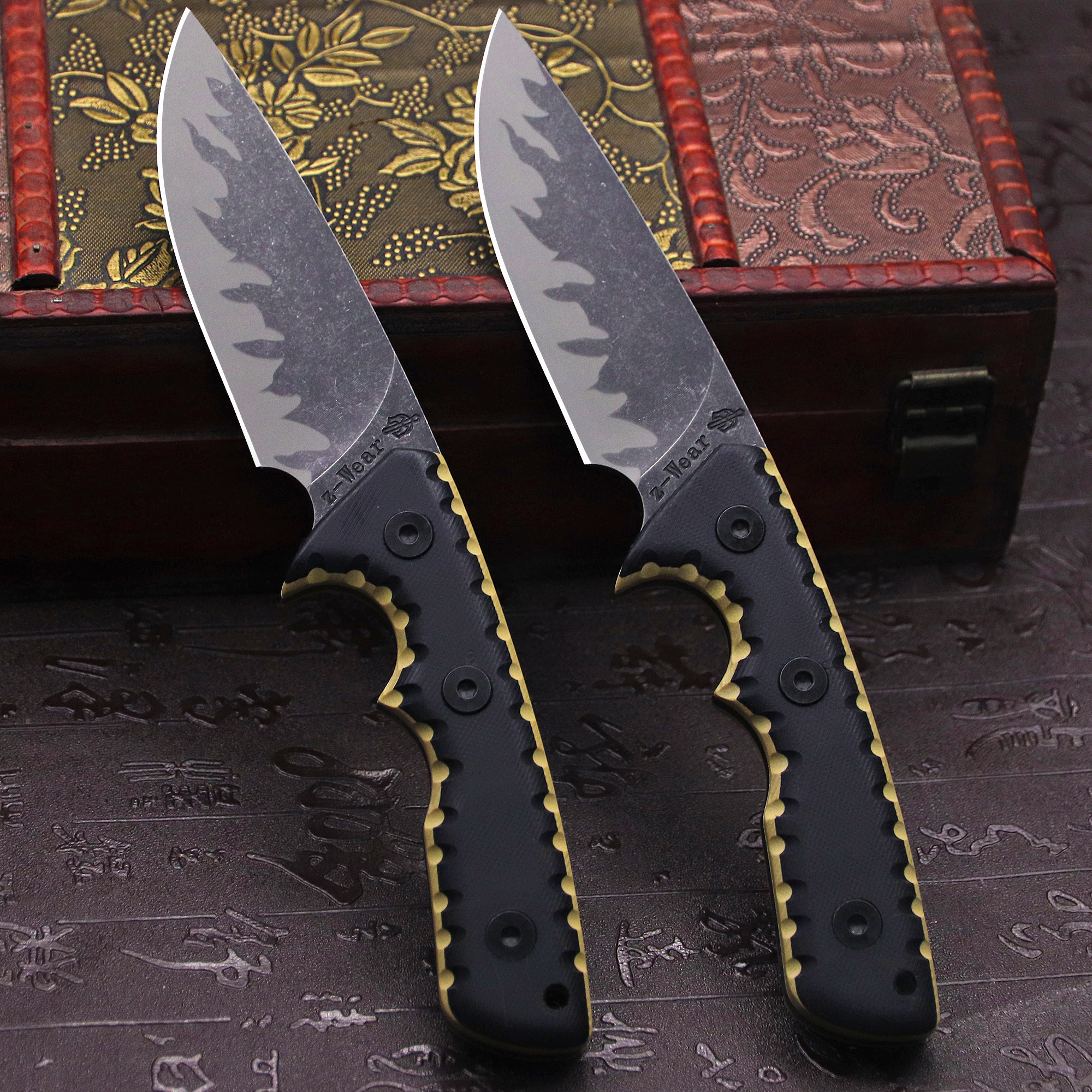 M-L (USA) DC53 Stone Washed Fu – Hunting Outdoor Edge Knives Bewertung und Preis