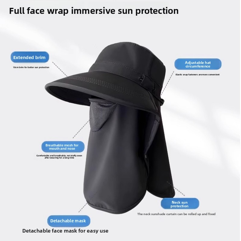 Summer Sun Hats with Face Mask – Mens Outdoor Hunting Hats Bewertung und Preis
