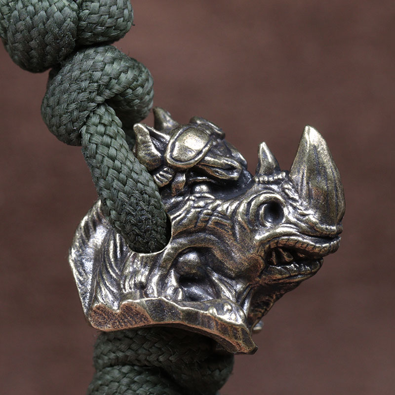Rhinoceros Head Brass Knife Be – Paracord Survival Bracelet Bewertung und Preis