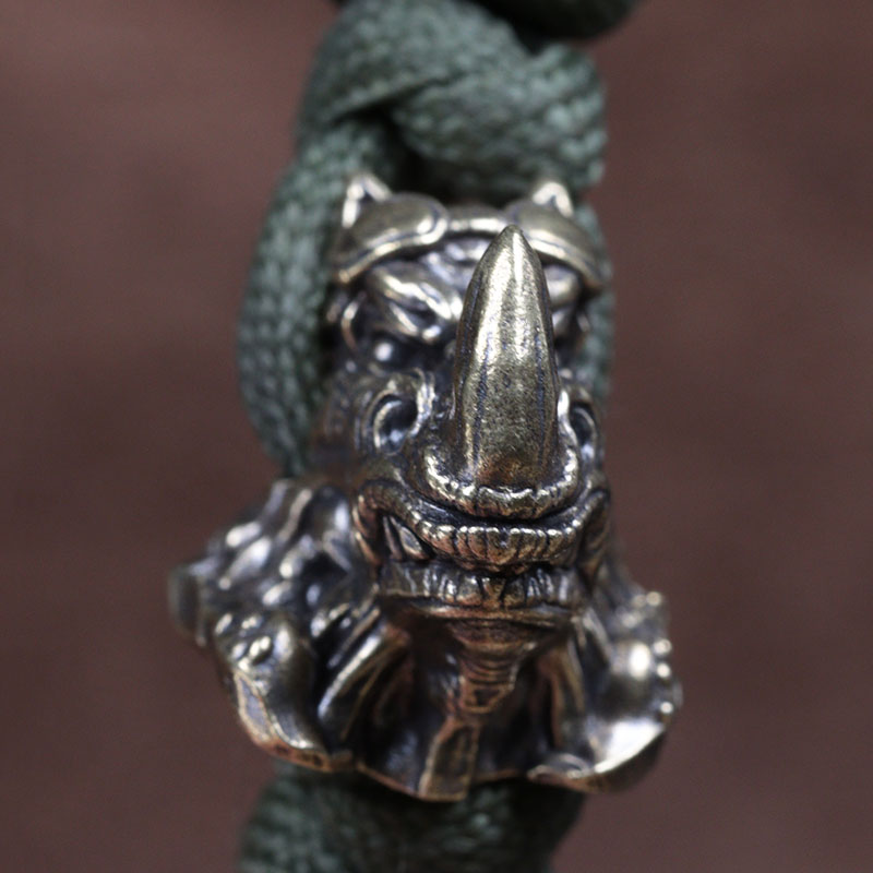 Rhinoceros Head Brass Knife Be – Paracord Survival Bracelet Bewertung und Preis