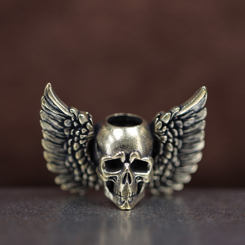 Winged Skull Brass Knife Beads – Paracord Survival Bracelet Bewertung und Preis