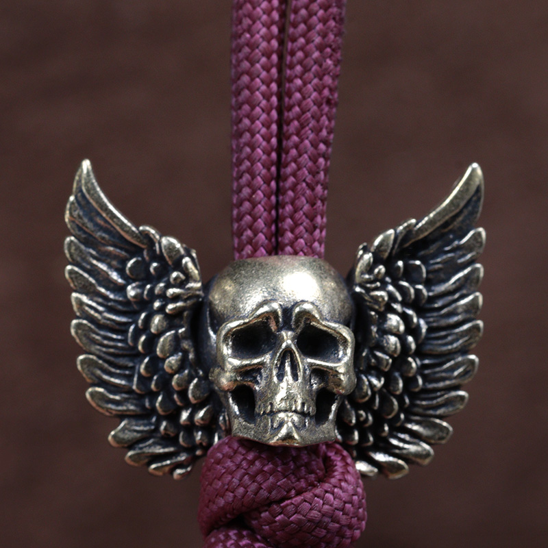 Winged Skull Brass Knife Beads – Paracord Survival Bracelet Bewertung und Preis