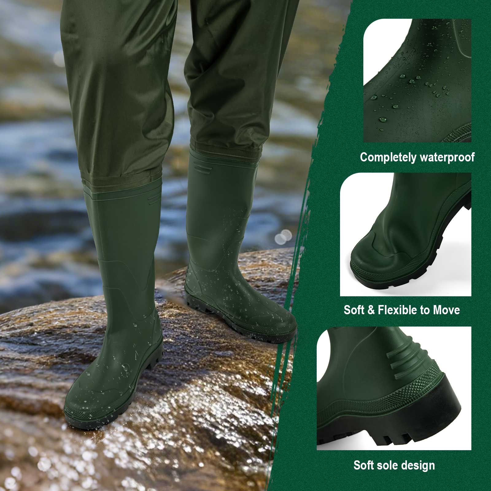 Goture outdoor Waterproof Boot – Fishing Waders Breathable Bewertung und Preis
