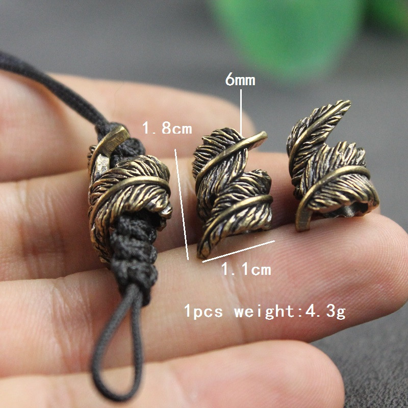 Plume Brass Knife Beads EDC Ou – Paracord Survival Bracelet Bewertung und Preis