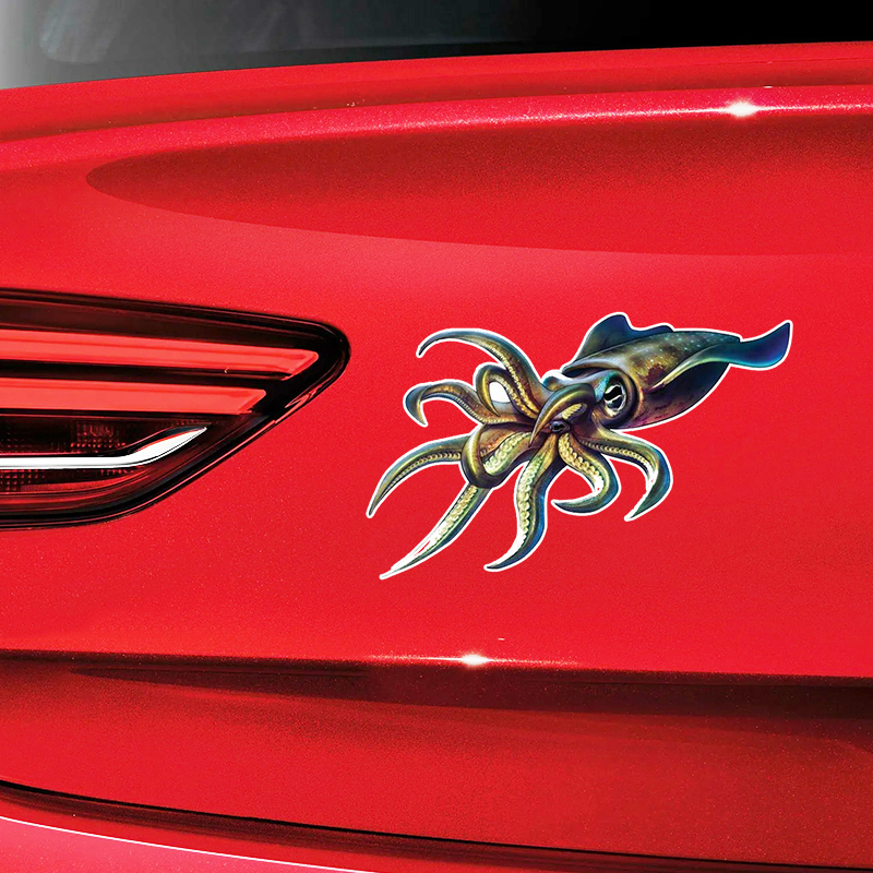 J518# Cartoon Car Sticker Squi – Hunting Outdoor Decor Bewertung und Preis