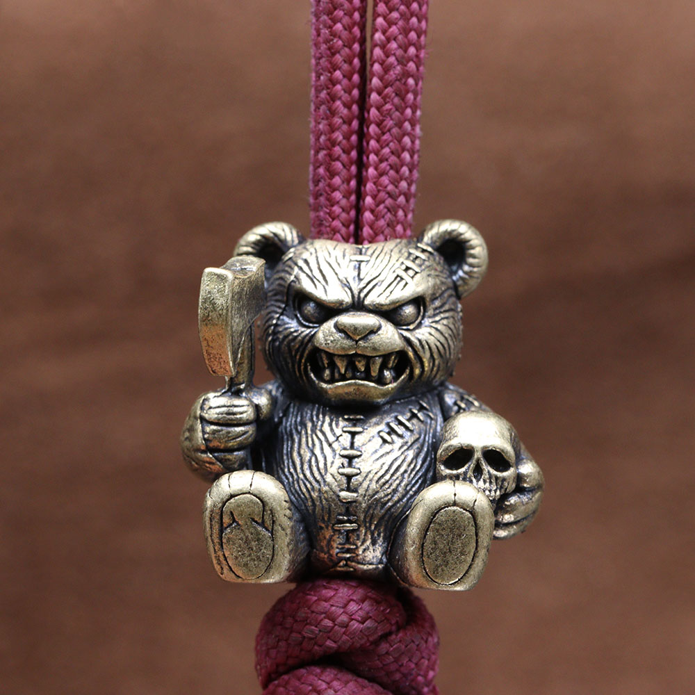 Axe Bear Brass Knife Bead Skul – Paracord Survival Bracelet Bewertung und Preis