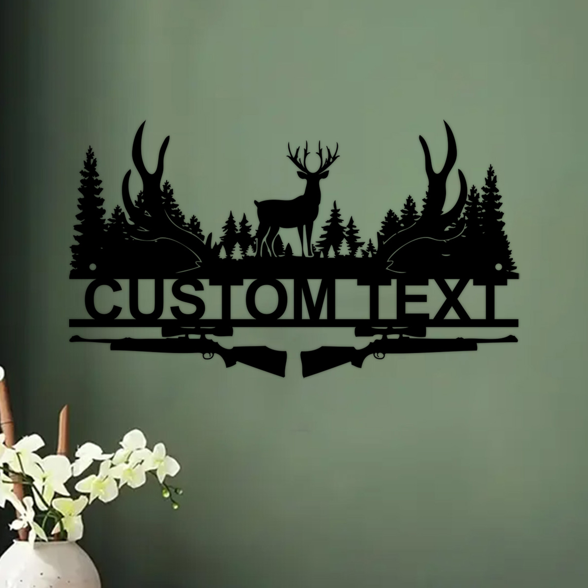 Custom Deer Cabin Metal Sign,  – Hunting Outdoor Decor Bewertung und Preis