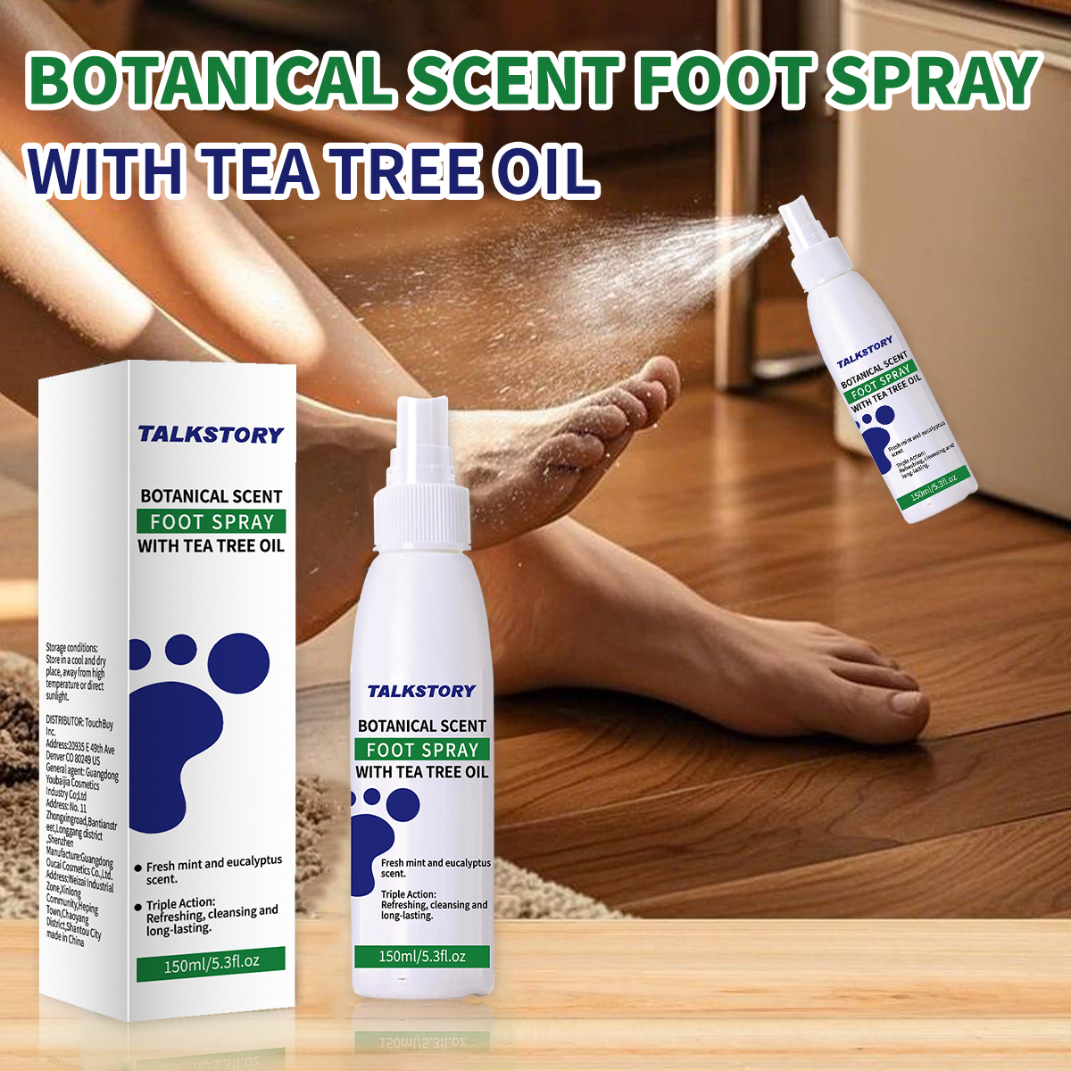 TALKSTORY Foot Deodorant Spray – Scent Eliminator Spray Bewertung und Preis
