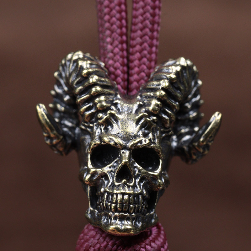 Goat Horn Skull Head Brass Kni – Paracord Survival Bracelet Bewertung und Preis