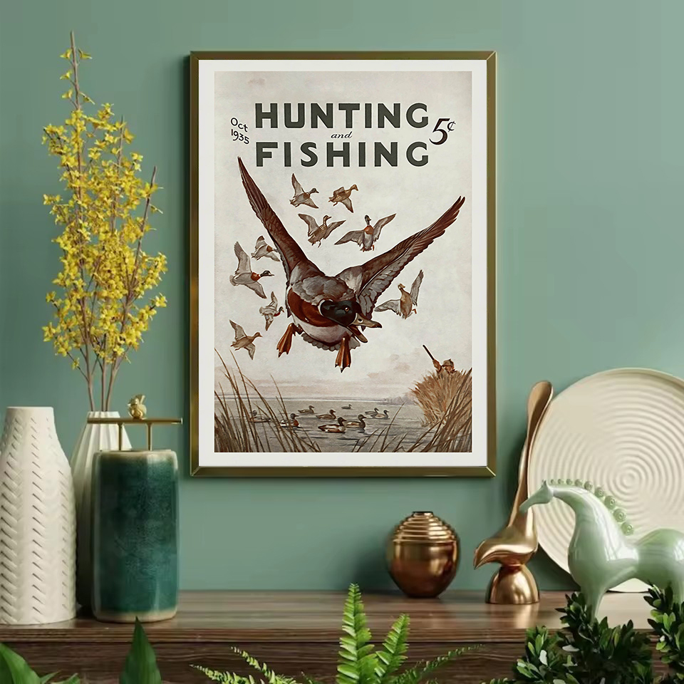 Retro Wildlife Outdoor Hunting – Hunting Outdoor Decor Bewertung und Preis