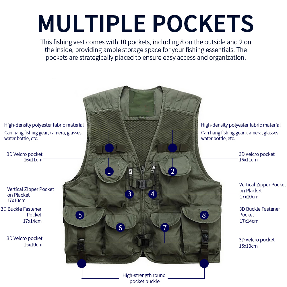 Men Fishing Vest 10 Pockets Br – Hunting Outdoor Apparel Bewertung und Preis