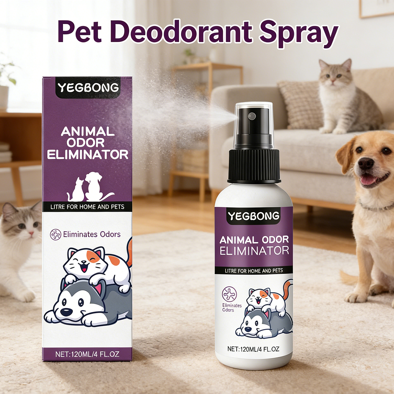 Pet Deodorant Spray Cat Litter – Scent Eliminator Spray Bewertung und Preis