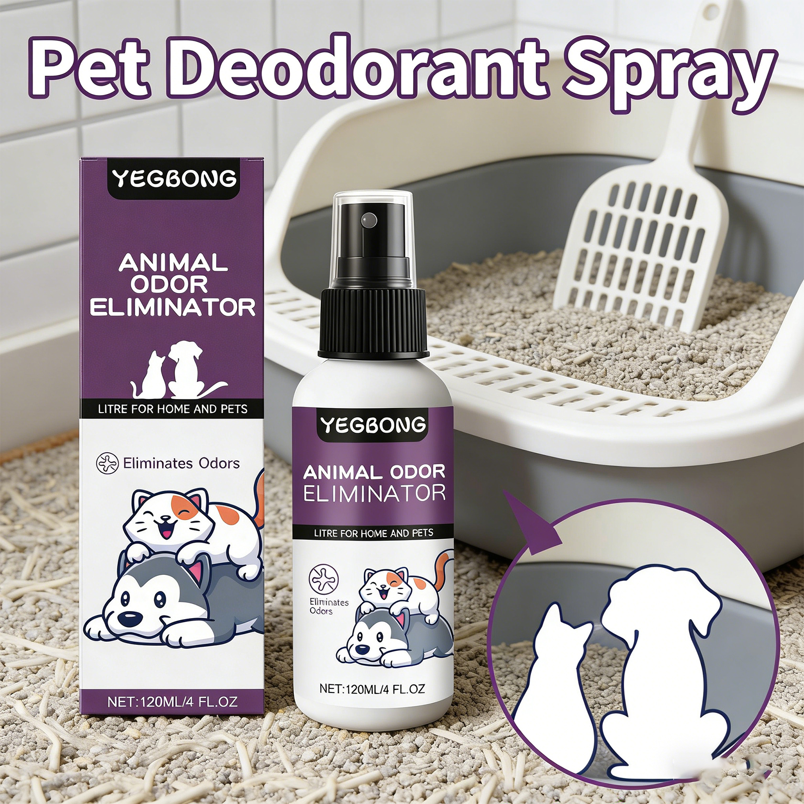 Pet Deodorant Spray Cat Litter – Scent Eliminator Spray Bewertung und Preis