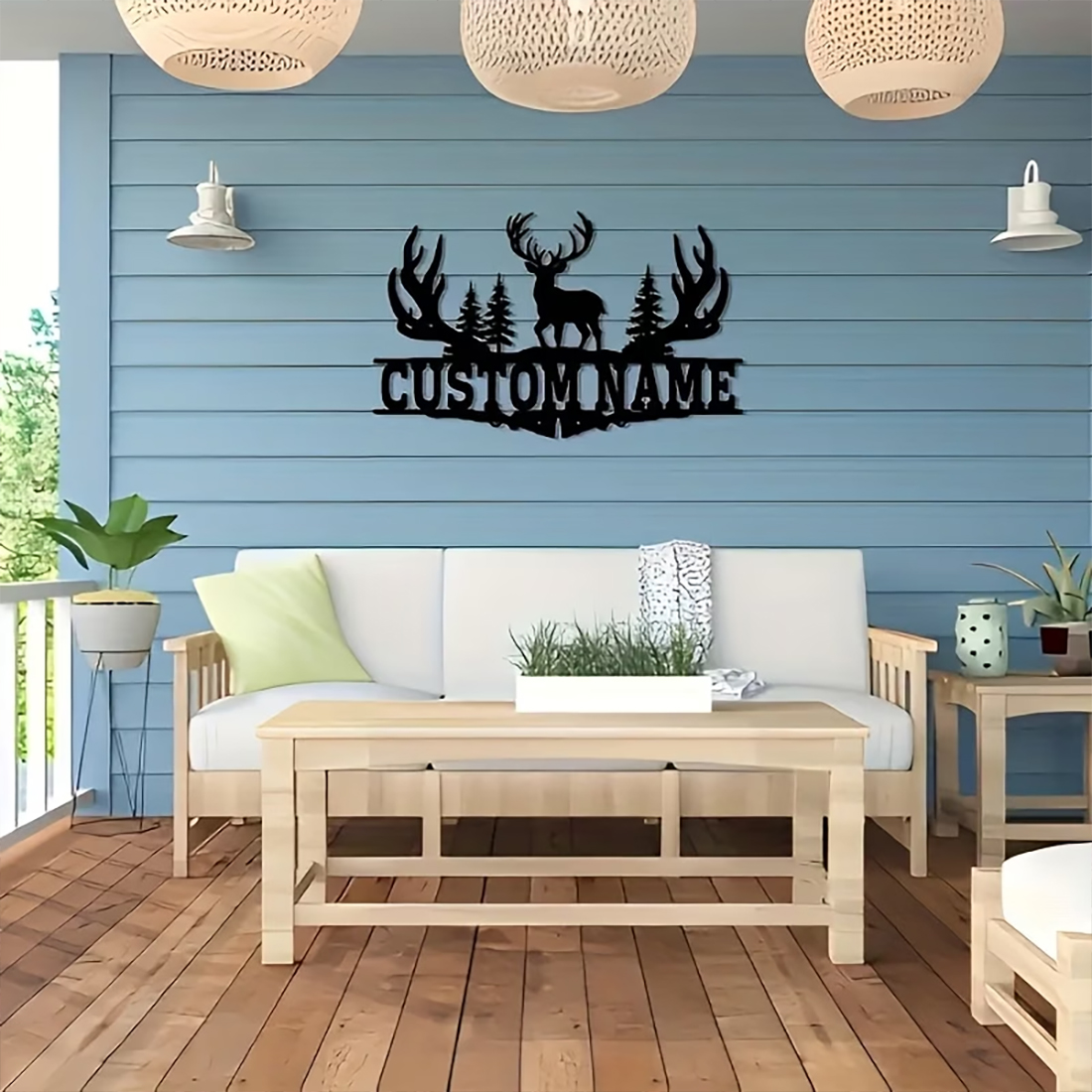 Customizable Rustic Deer Antle – Hunting Outdoor Christmas Decorations Bewertung und Preis