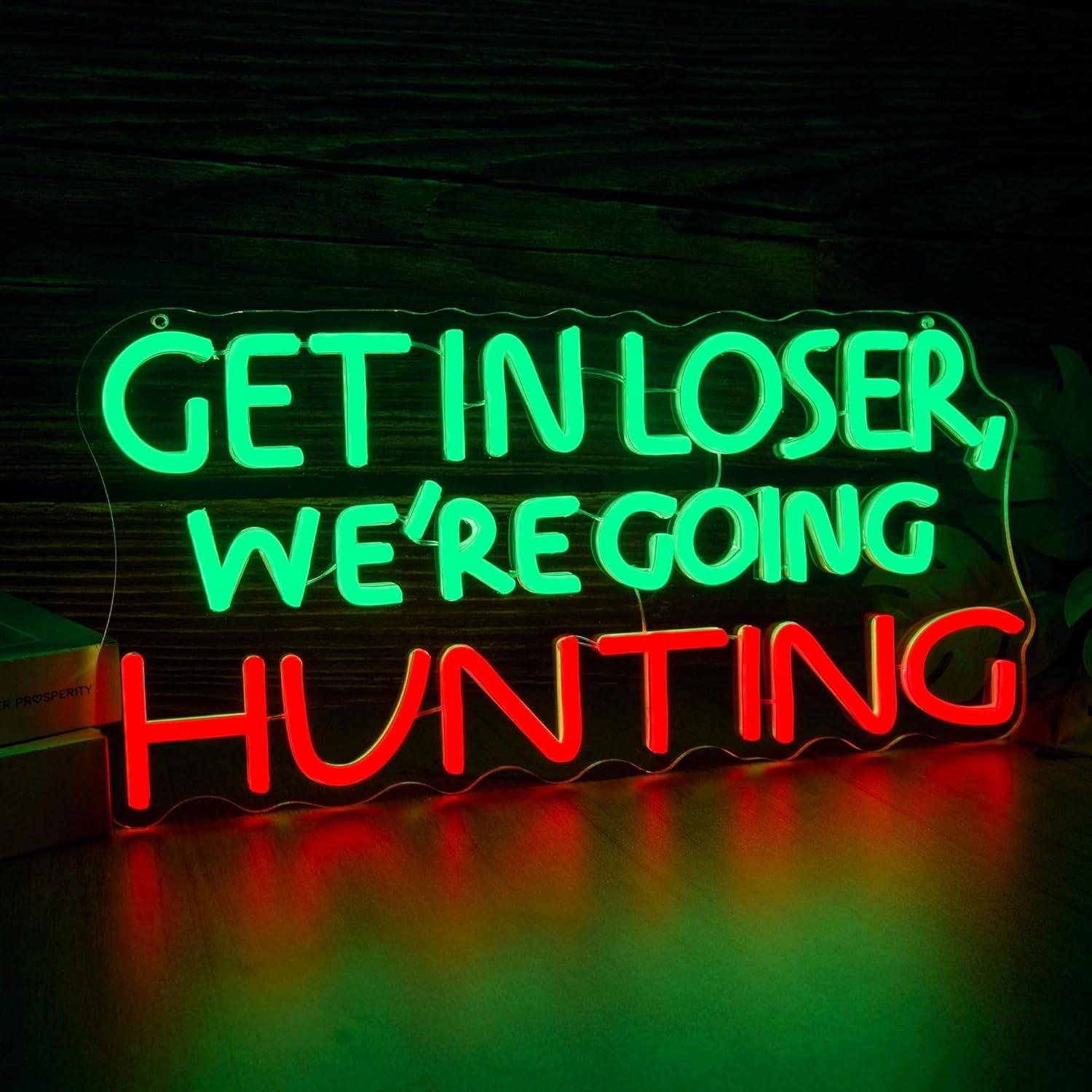 Funny Hunting Neon Sign LED Li – Hunting Outdoor Decor Bewertung und Preis