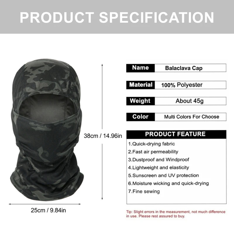 Camouflage Balaclava Hat Cycli – Mens Outdoor Hunting Hats Bewertung und Preis