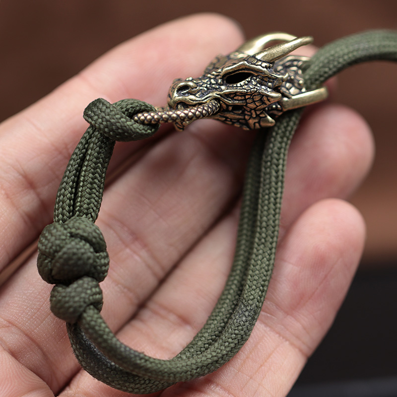 Dragon Head Brass Buckle EDC O – Paracord Survival Bracelet Bewertung und Preis